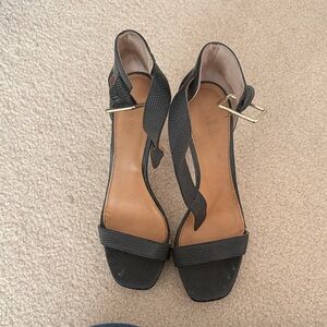 Calvin Klein Black Heeled Sandals